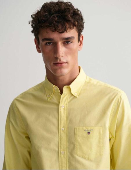 GANT CAMISA REG BROADCLOTH BD AMARILLO