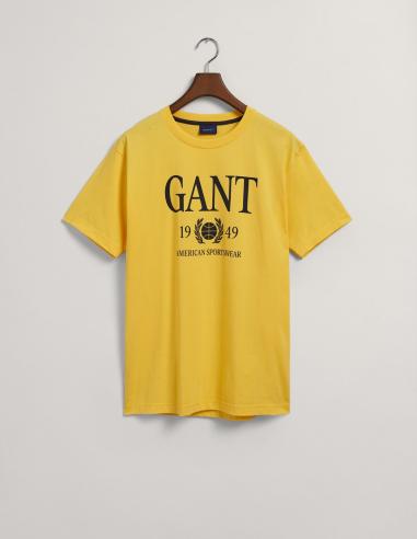 CAMISETA GANT RETRO CREST AMARILLO