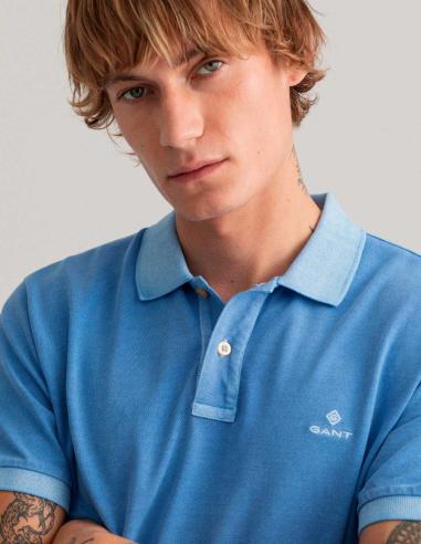 GANT D2 SUNFADED PIQUE SS RUGG AZUL