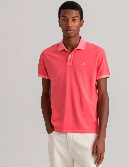 GANT D2 SUNFADED PIQUE SS RUGG ROSA