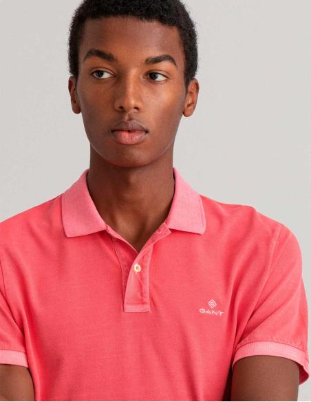 GANT D2 SUNFADED PIQUE SS RUGG ROSA