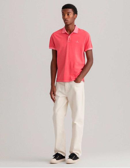 GANT D2 SUNFADED PIQUE SS RUGG ROSA