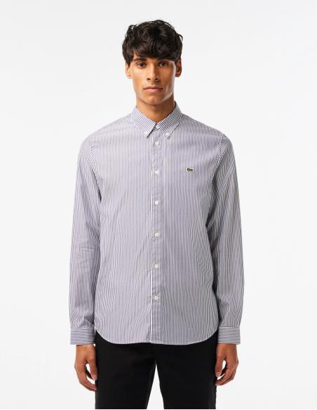 Camisa Lacoste Regular Fit de Rayas | Frescura y Elegancia