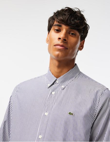 Camisa Lacoste Regular Fit de Rayas | Frescura y Elegancia