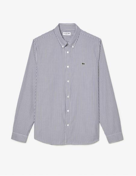 Camisa Lacoste Regular Fit de Rayas | Frescura y Elegancia