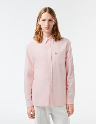 Camisa Lacoste Oxford Rosa | Modernidad y Estilo