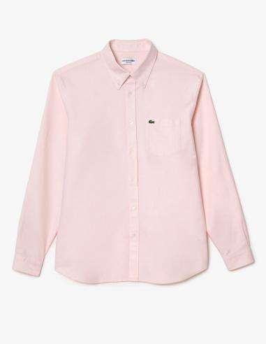 Camisa Lacoste Oxford Rosa | Modernidad y Estilo Camisa Lacoste Oxford Rosa | Modernidad y Estilo