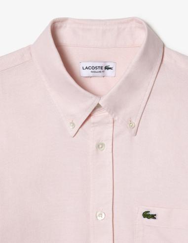 Camisa Lacoste Oxford Rosa | Modernidad y Estilo Camisa Lacoste Oxford Rosa | Modernidad y Estilo