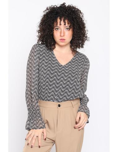 Blusa Mujer con Estampado Geométrico y | Manzanos Moda