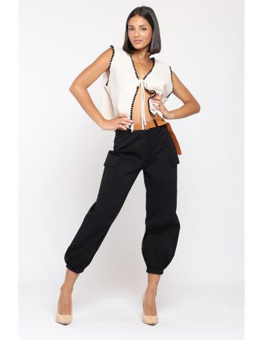 Pantalón Mujer Elástico con Bolsillos | Manzanos Moda