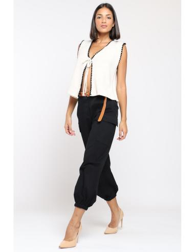 Pantalón Mujer Elástico con Bolsillos | Manzanos Moda