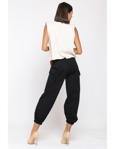 Pantalón Mujer Elástico con Bolsillos | Manzanos Moda