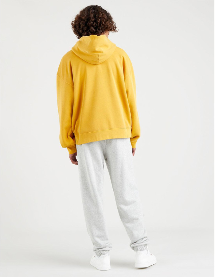 Sudadera Levi's Mujer Capucha Logo Flores Amarillo Algodón - Manzanos Moda