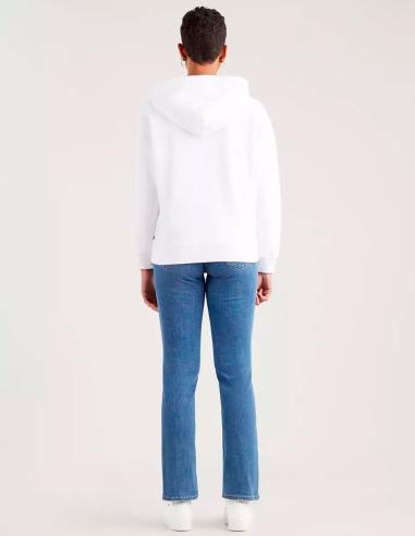 SUDADERA LEVIS LOGO REFLECTIVE BLANCO