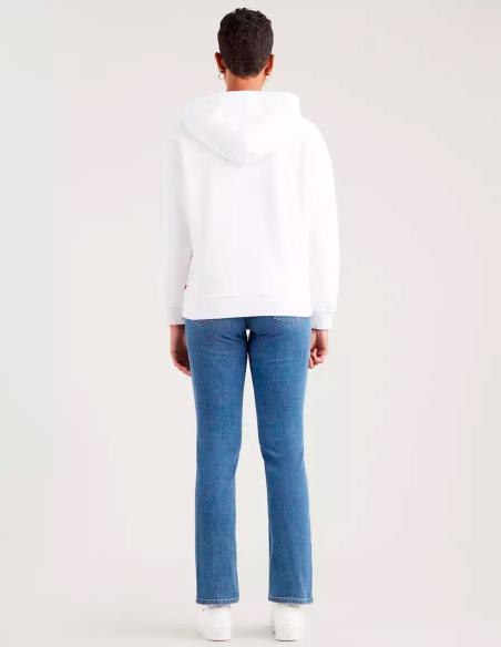 Sudadera Levi's Mujer Graphic Standard Rainbow Blanco Logo Reflectante Capucha