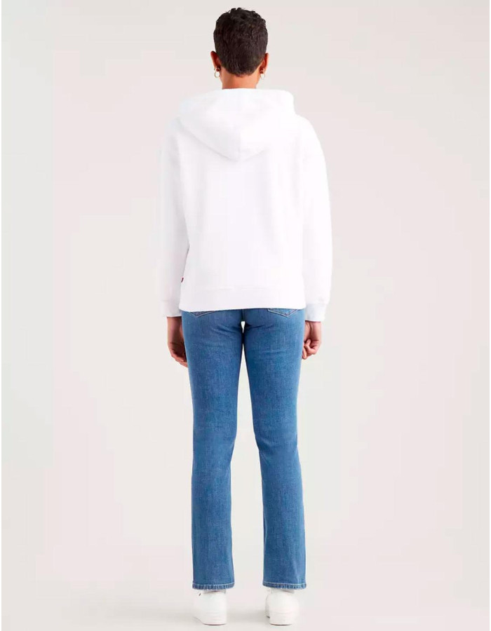 Sudadera Levi's Mujer Graphic Standard Rainbow Blanco Logo Reflectante Capucha