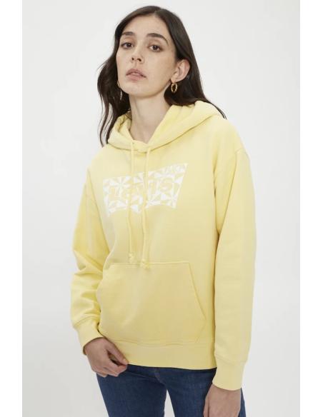 Sudadera Levis Graphic Standard Hoodie Amarilla Hombre - 100% Algodón Logo Frontal
