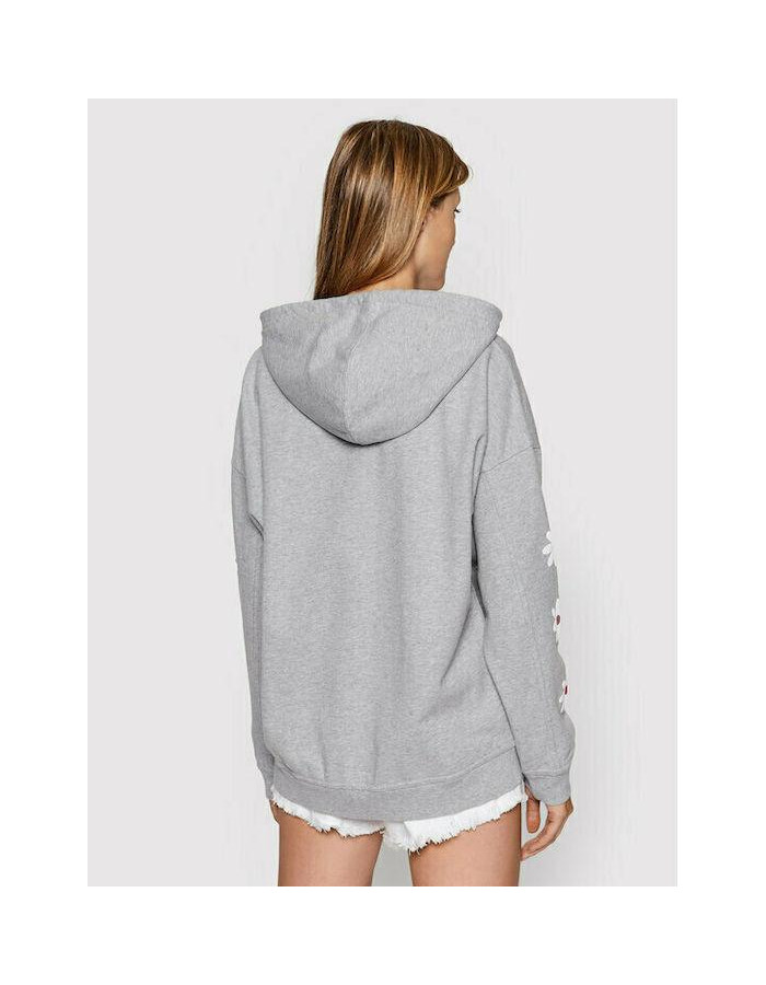 Sudadera Levi's Graphic Rider Gris Mujer - Capucha Estampado Floral Algodón