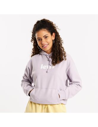 Sudadera Levi's Graphic Standard Hoodie Gris - Capucha y Logo Blanco para Mujer