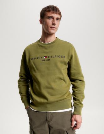 Comprar sudadera Tommy de hombre sin capucha con logo. Comprar sudaera Tommy con logo sin capucha