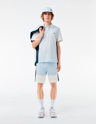 POLO LACOSTE COLOR BLOCK CELESTE 2