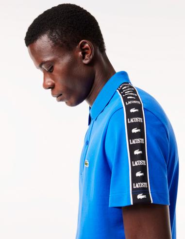 POLO LACOSTE DE PIQUÉ ELÁSTICO CON RAYA Y LOGO POLO LACOSTE DE PIQUÉ ELÁSTICO CON RAYA Y LOGO