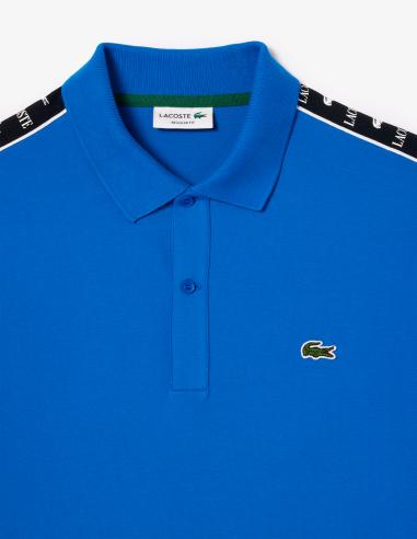 POLO LACOSTE DE PIQUÉ ELÁSTICO CON RAYA Y LOGO POLO LACOSTE DE PIQUÉ ELÁSTICO CON RAYA Y LOGO