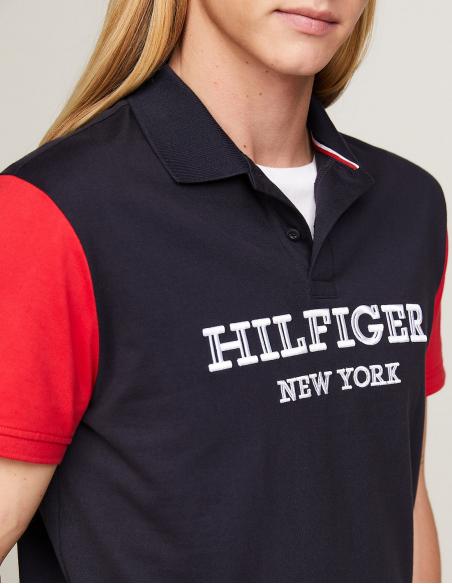 POLO TOMMY HILFIGER COLOR BLOCK CON MONOTIPO HILFIGER
