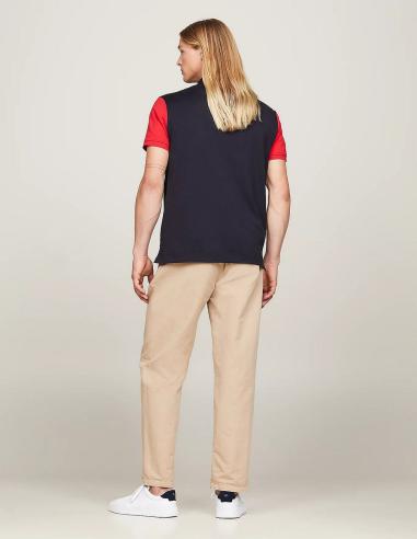 POLO TOMMY HILFIGER COLOR BLOCK CON MONOTIPO HILFIGER