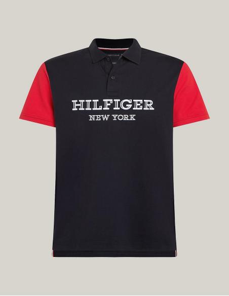 POLO TOMMY HILFIGER COLOR BLOCK CON MONOTIPO HILFIGER