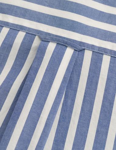 Camisa marca Gant Regular Fit de popelina a rayas anchas