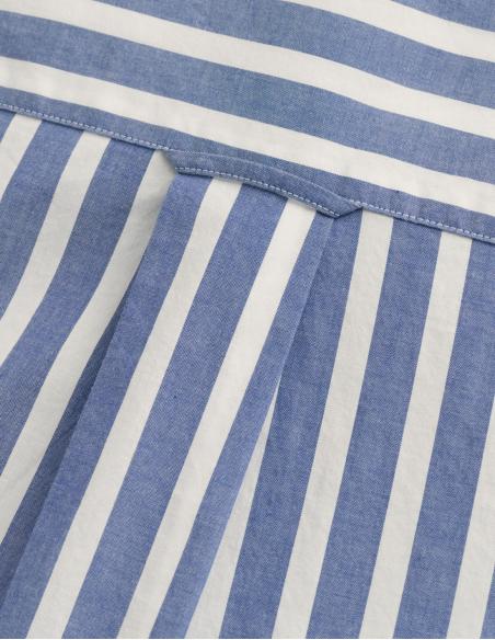 Camisa marca Gant Regular Fit de popelina a rayas anchas