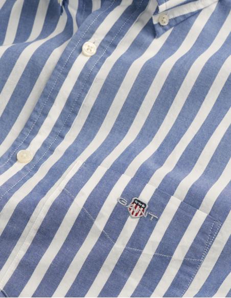 Camisa marca Gant Regular Fit de popelina a rayas anchas