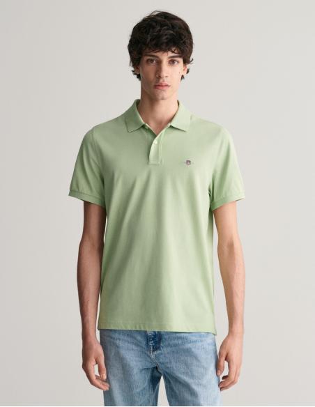 POLO GANT REG SHIELD PIQUE MILKY MATCHA