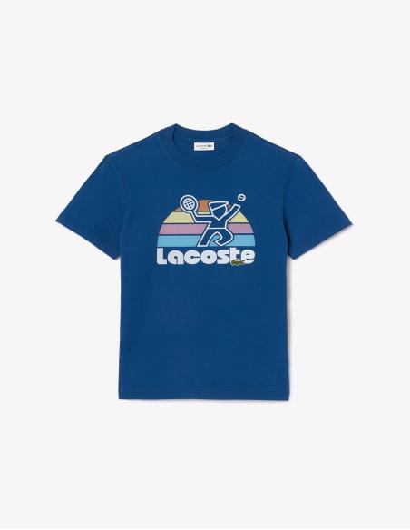 CAMISETA EFECTO LAVADO CON ESTAMPADO DE TENIS