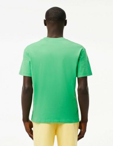 CAMISETA EFECTO LAVADO CON ESTAMPADO DE TENIS CAMISETA EFECTO LAVADO CON ESTAMPADO DE TENIS