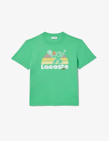 CAMISETA EFECTO LAVADO CON ESTAMPADO DE TENIS