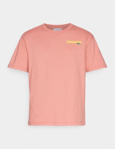 CAMISETA EFECTO LAVADO EN DEGRADÉ CON ESTAMPADO LACOSTE CAMISETA EFECTO LAVADO EN DEGRADÉ CON ESTAMPADO LACOSTE