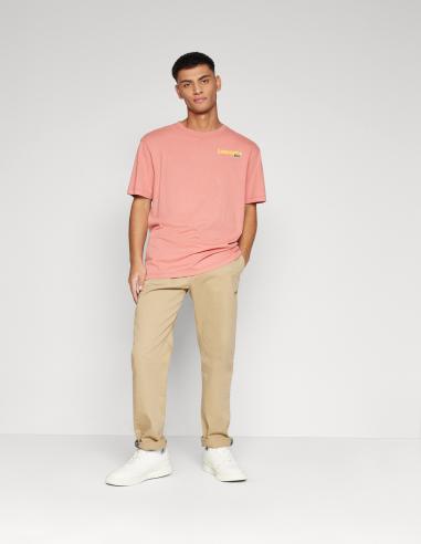 CAMISETA EFECTO LAVADO EN DEGRADÉ CON ESTAMPADO LACOSTE CAMISETA EFECTO LAVADO EN DEGRADÉ CON ESTAMPADO LACOSTE