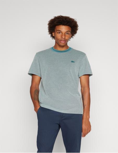 CAMISETA DE ALGODÓN CAVIAR CON CUELLO A CONTRASTE