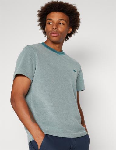 CAMISETA DE ALGODÓN CAVIAR CON CUELLO A CONTRASTE CAMISETA DE ALGODÓN CAVIAR CON CUELLO A CONTRASTE