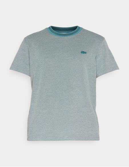 CAMISETA DE ALGODÓN CAVIAR CON CUELLO A CONTRASTE