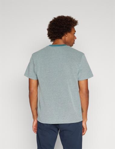 CAMISETA DE ALGODÓN CAVIAR CON CUELLO A CONTRASTE CAMISETA DE ALGODÓN CAVIAR CON CUELLO A CONTRASTE