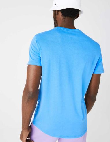 CAMISETA BASICA LACOSTE CELESTE CAMISETA BASICA LACOSTE CELESTE
