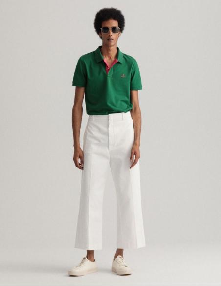 POLO GANT CONTRAST VERDE