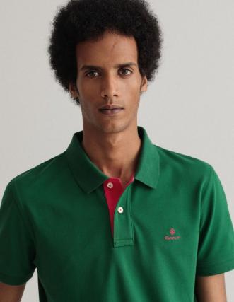 POLO GANT CONTRAST VERDE 2