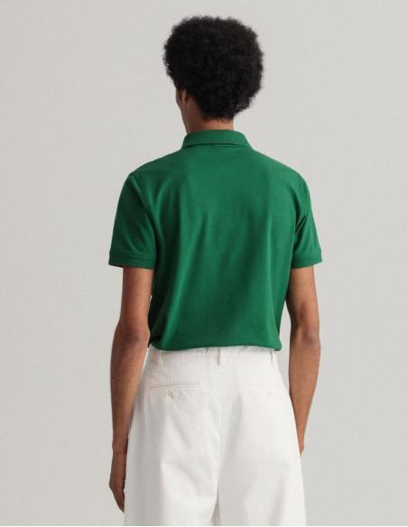 POLO GANT CONTRAST VERDE