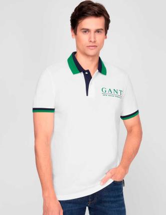 Camiseta GANT SAILING PIQUE - ¡Elegancia en blanco!