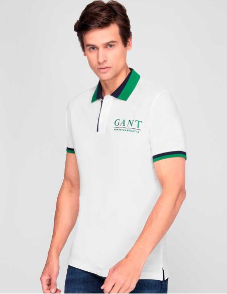 Camiseta GANT SAILING PIQUE - ¡Elegancia en blanco!