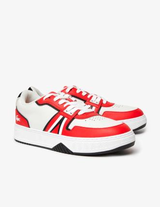 Zapatillas Lacoste rojas y blancas 2